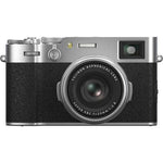 FUJIFILM X100VI Digital Camera (Silver) 128GB Memory Card PKG