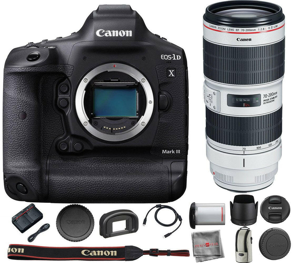 Canon EOS-1D X Mark III DSLR Camera with EF 70-200mm f/2.8L ...