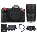 Canon EOS R5 C Mirrorless Camera w/ RF 100mm 2.8L Macro IS USM Lens