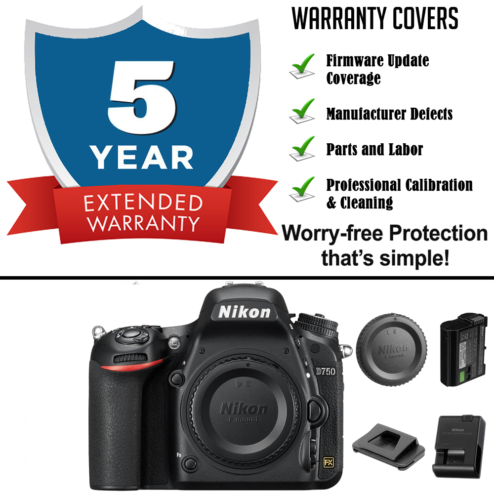 Nikon D750 24.3 MP Digital Camera Body w/ 5yr Extended Warranty - Deals All  Year – DealsAllYearDay