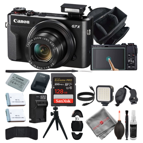 Canon PowerShot G7 X Mark II Digital Camera - 128GB Accesory Bundle