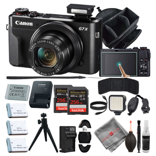 Canon PowerShot G7 X Mark II Digital Camera - 256GB Mega Accesories Pack