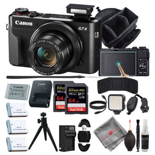 Canon PowerShot G7 X Mark II Digital Camera - 64GB Mega Accesories Pack
