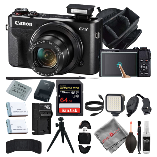 Canon PowerShot G7 X Mark II Digital Camera - 64GB Accesory Bundle