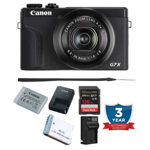 Canon PowerShot G7 X Mark III Digital Camera -  3Yr Warranty PKG