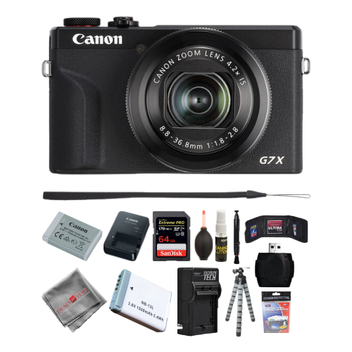 Canon PowerShot G7 X Mark III Digital Camera - Black - 64GB Accessory PKG