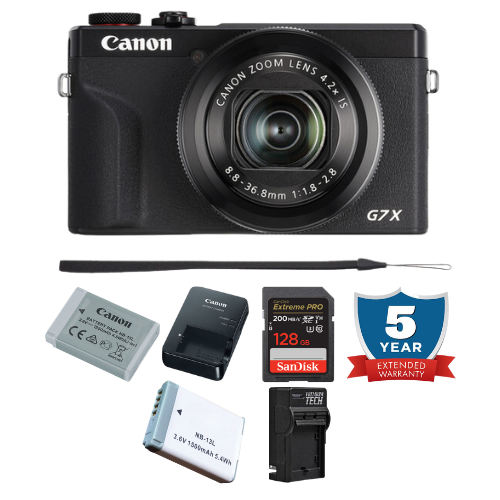 Canon PowerShot G7 X Mark III Digital Camera -  5Yr Warranty PKG