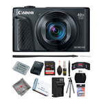 Canon PowerShot SX740 HS Digital Camera - Black - 128GB Accessory PKG