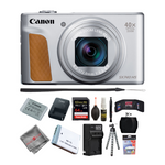 Canon PowerShot SX740 HS Digital Camera - Silver - 64GB Accessory PKG