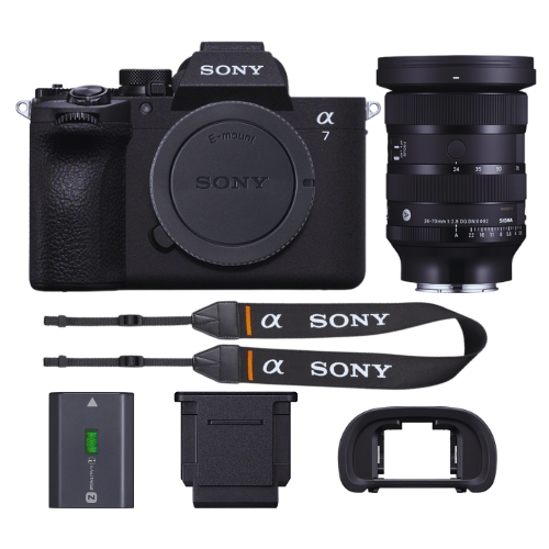 Sony a7 V Mirrorless Camera w/ Sigma 24-70mm f/2.8 DG DN II Art Lens for Sony E