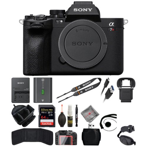 Sony a7R V Mirrorless Camera - 64GB Silver Accessory Package