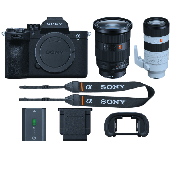 Sony a7 V Mirrorless Camera w/ FE 24-70mm f/2.8 GM II Lens & FE 70-200mm f/2.8 GM OSS II Lens