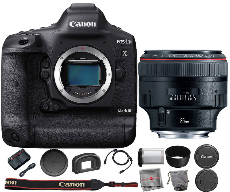 Canon EOS-1D X Mark III DSLR Camera with EF 85mm f/1.2L II USM Lens