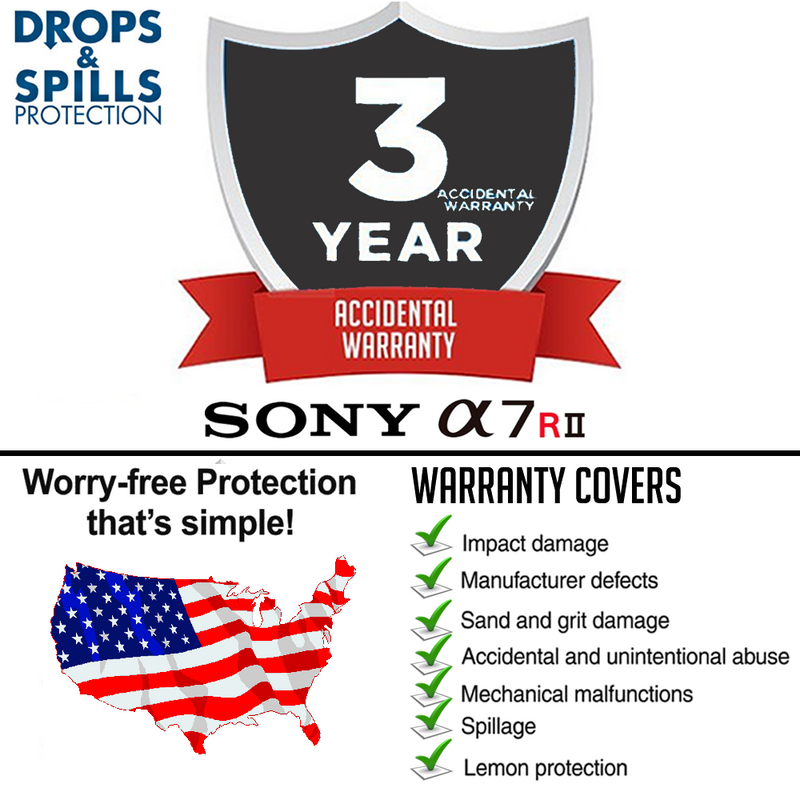 3 Yr Extended Warranty + Cleaning & Accidental Damage for Sony A7 II / A7 2