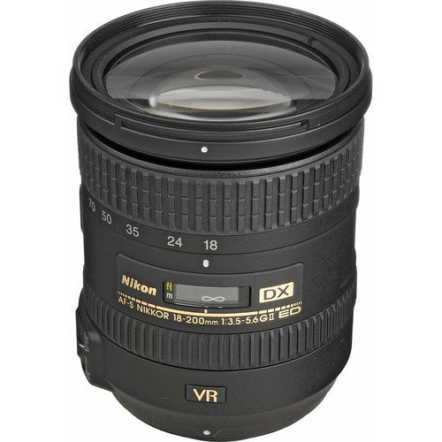  Nikon 18-200mm f/3.5-5.6G ED VR II AF-S DX NIKKOR Lens 