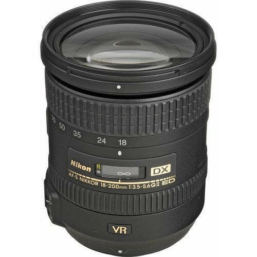  Nikon 18-200mm f/3.5-5.6G ED VR II AF-S DX NIKKOR Lens 