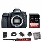 Canon 6D Mark II DSLR Camera Body with SanDisk 32GB Extreme PRO SDHC Memory Card
