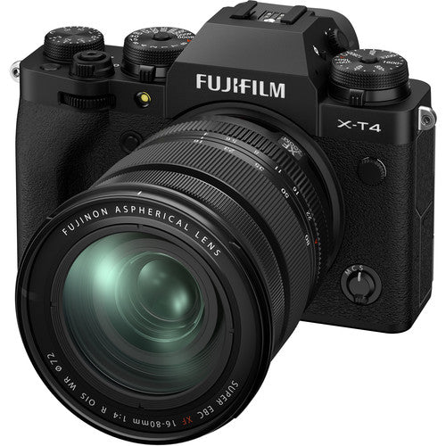 FUJIFILM X-T4 Mirrorless Digital Camera with 16-80mm Lens - Black