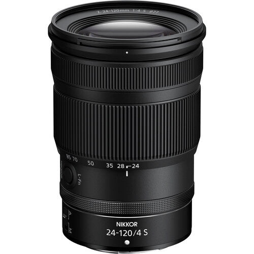 Black Nikon Z7 II Mirrorless Camera with Z 24-120mm f/4 S Lens at