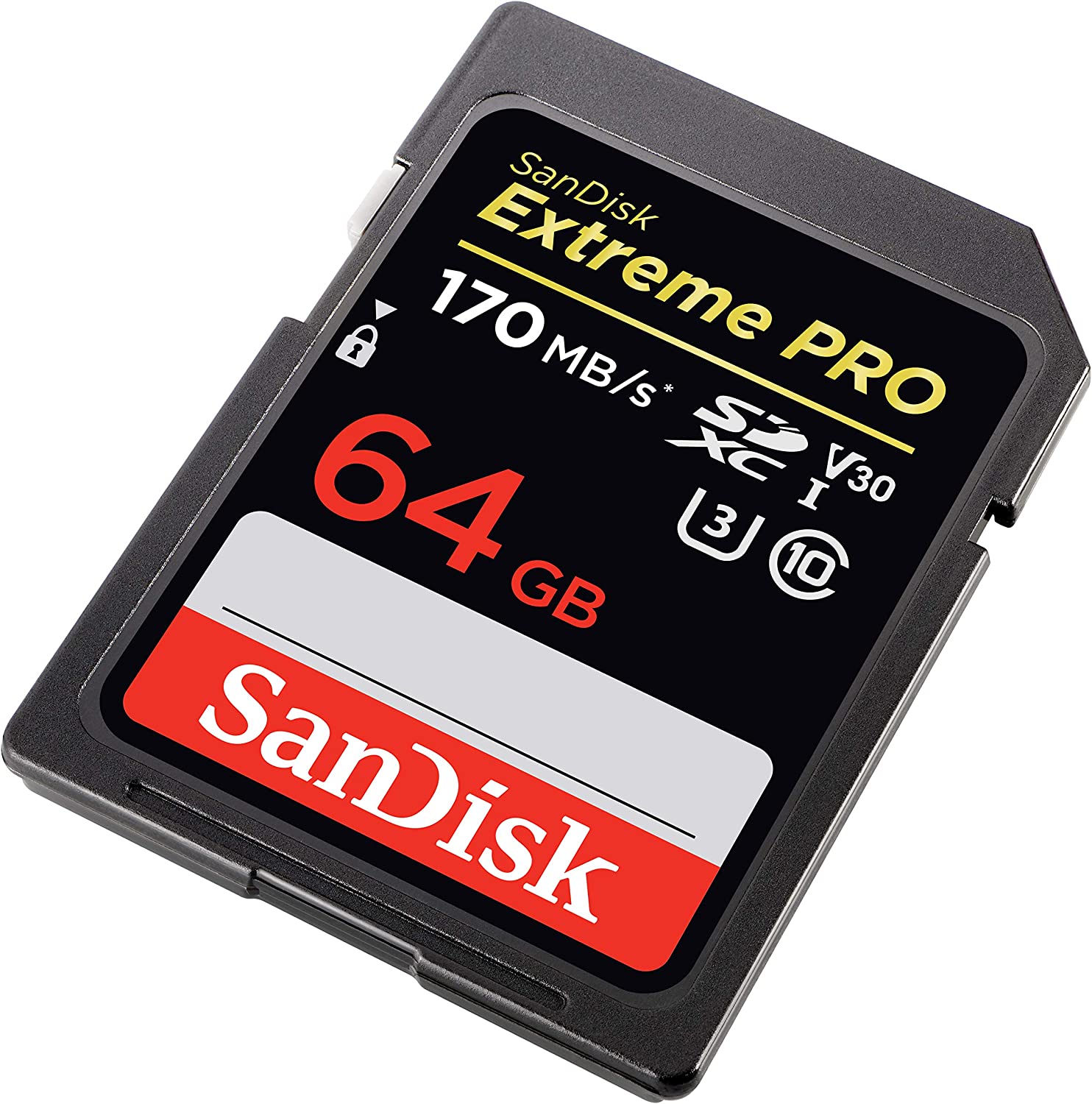 64GB Pro 600X SDXC Memory Card, UHS-I V30 U3 Class 10: Pro SDXC