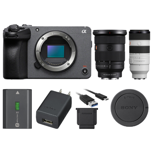 Sony FX30 Digital Cinema Camera w/ FE 24-70mm f/2.8 GM II & FE 70-200mm  f/2.8 GM OSS II Lenses