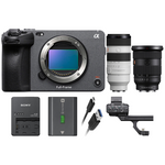 Sony FX3 Full-Frame Cinema Camera w/ FE 24-70mm f/2.8 GM II Lens + FE 70-200mm f/2.8 GM OSS II Lens