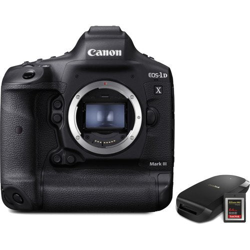 Canon EOS 1DX Mark III DSLR Camera with CFexpress Card and Reader Bundle