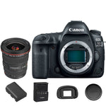 Canon 5D Mark IV EOS DSLR Camera Body with 17-40mm f/4L EF USM Lens