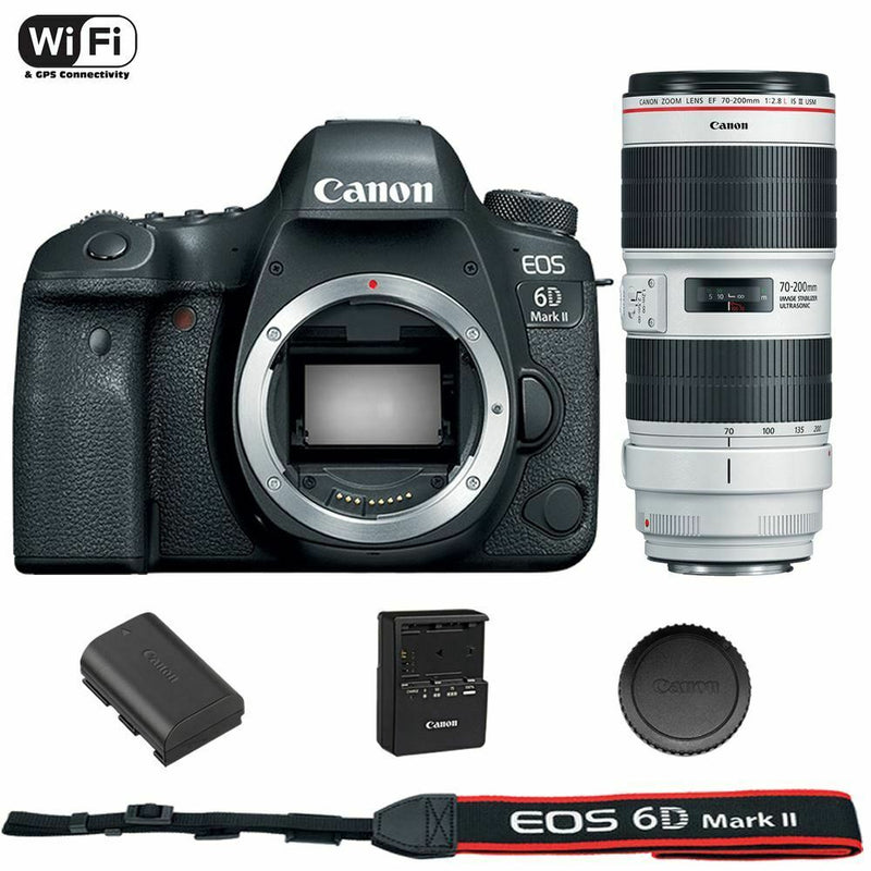 Buy Canon EOS 6D Mark II DSLR Camera Body + EF 70-200mm f/2.8L IS ...