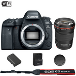 Canon EOS 6D Mark II DSLR Camera Body + EF 135mm f-2L USM Lens