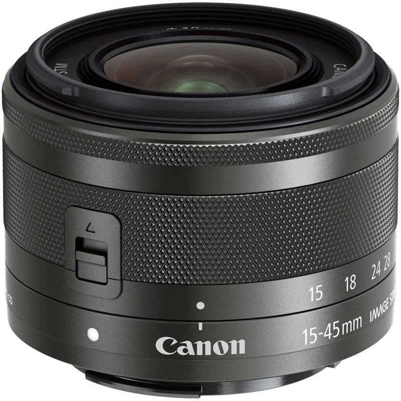 Canon 15-45mm f/3.5-6.3 EF-M IS STM Lens (Graphite) 0572C002
