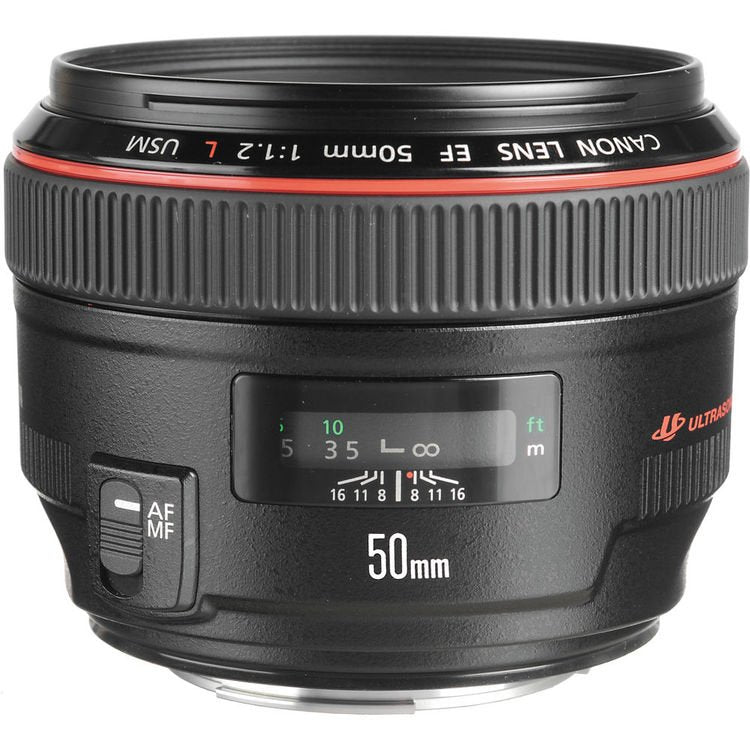  Canon 50mm f/1.2L EF USM Lens 