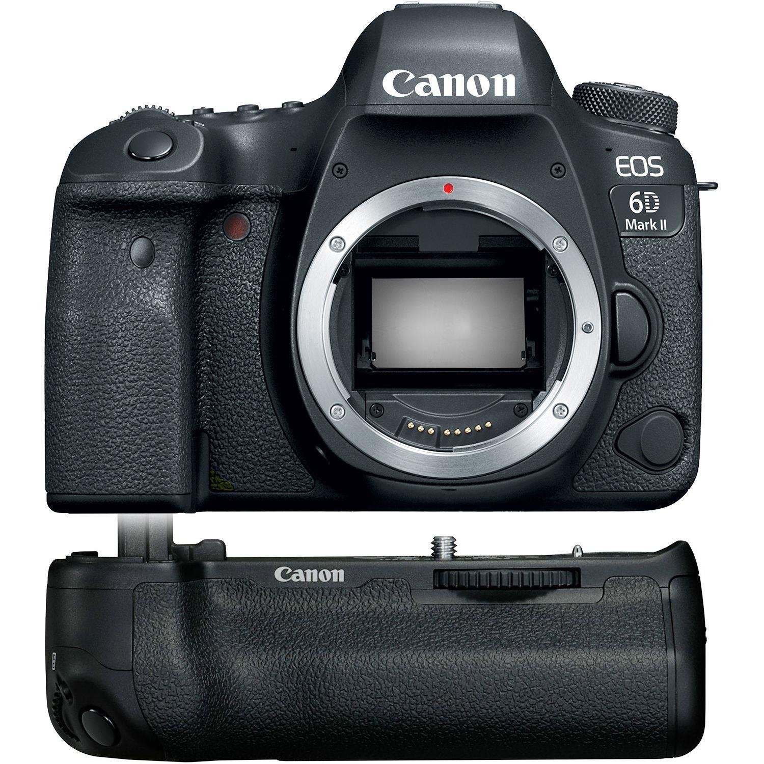 Canon 6D Mark II EOS DSLR Camera with BG-E21 Battery Grip
