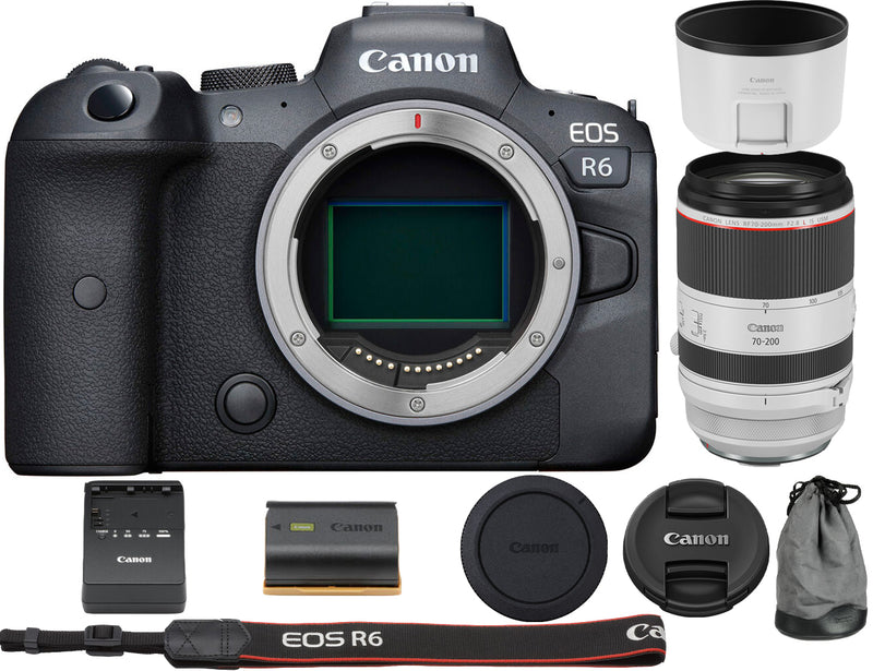 Canon EOS R6 Mirrorless Digital Camera with RF 70-200mm f/2.8L IS USM Lens