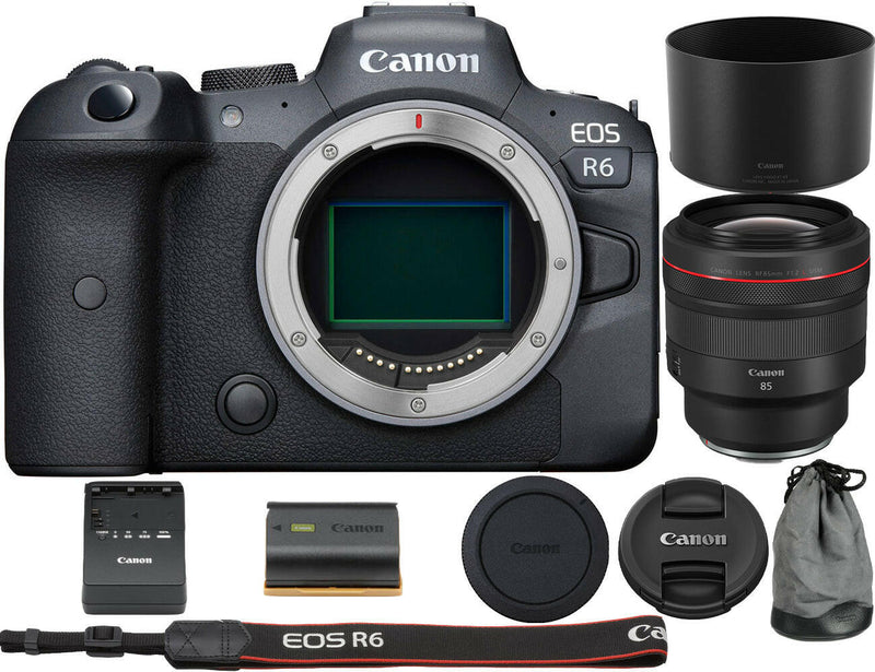 Canon EOS R6 Mirrorless Digital Camera with RF 85mm f/1.2L USM Lens