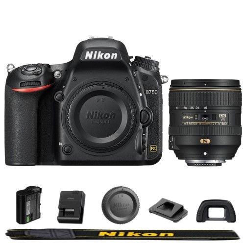Nikon D750 DSLR Camera Body + AF-S DX NIKKOR 16-80mm f/2.8-4E ED VR Lens Kit