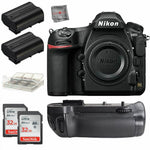 Nikon D850 45.7MP DSLR Camera Body + Battery Grip + 32GB Accessory Bundle New